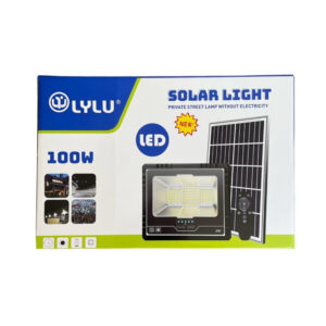 Ηλιακός Προβολέας LED 100W με Φωτοβολταϊκό Πάνελ IP66